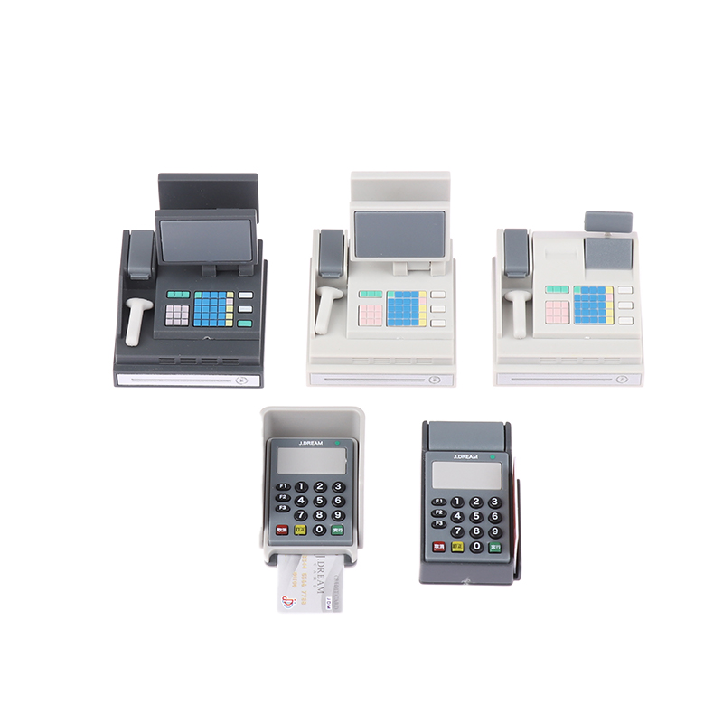Toy Cash Register - Rumah boneka Mini Supermarket mesin kasir,
