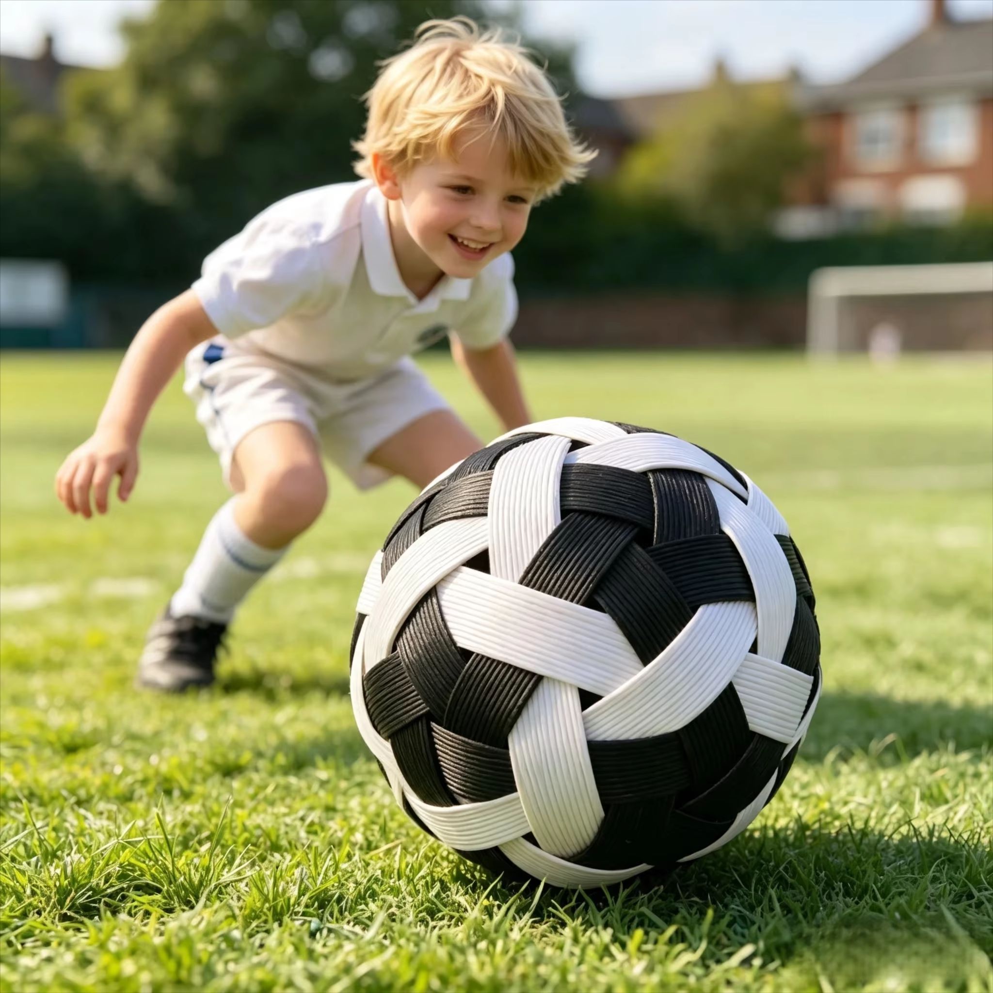 Kids Toys Play - Bola Sepak Takraw Rotan Anyaman Tangan
