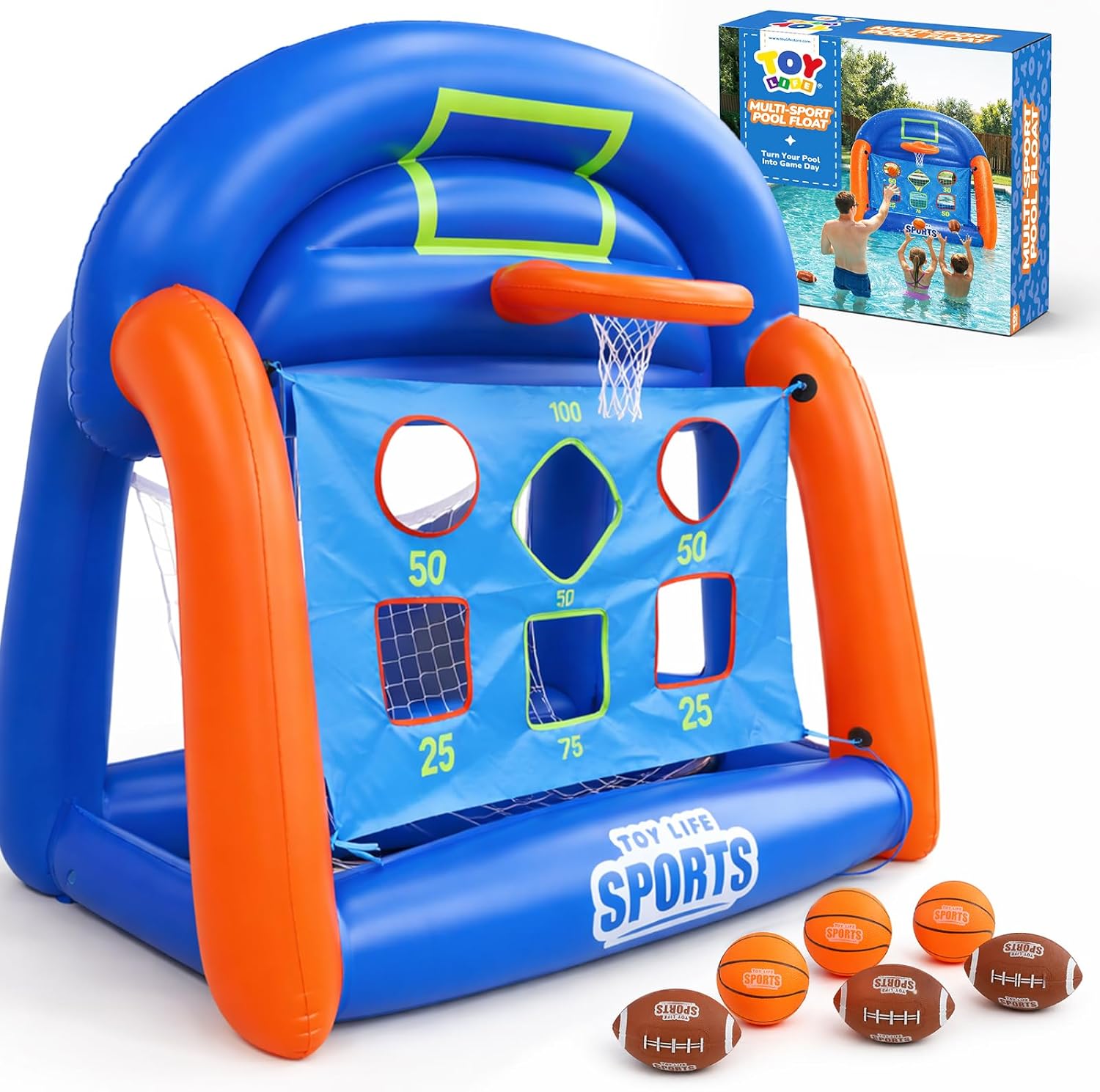 Kids Toys Play - Permainan Kolam Renang Multi-Olahraga Tiup untuk