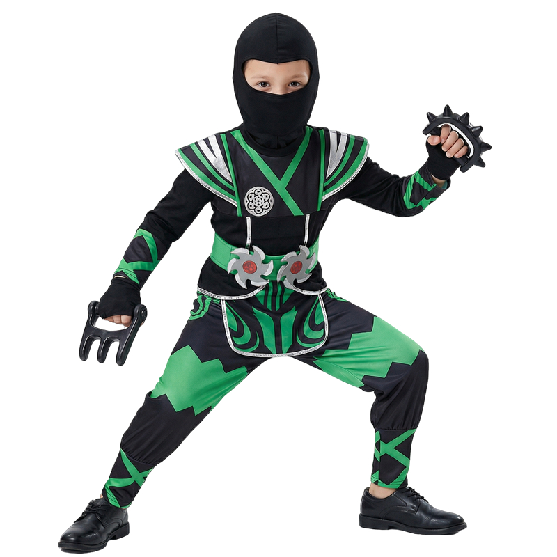 Kids Toys Play - Kostum Ninja Hijau untuk Anak-anak dengan
