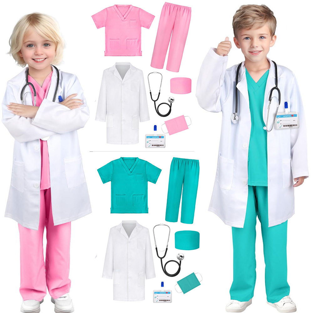 Top Kids Xmas Toys - Seragam Kerja Dokter dan Perawat Simulasi