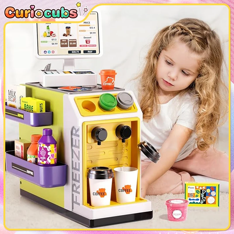 Toy Cash Register - Mini Supermarket Cash Register Simulasi Belanja