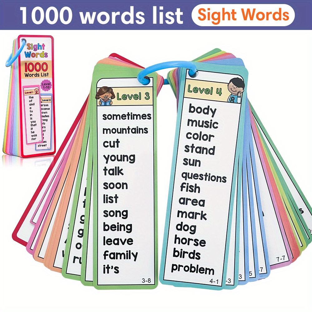 Educational Flash Card - Kartu Flash 1000 Kata Penglihatan untuk
