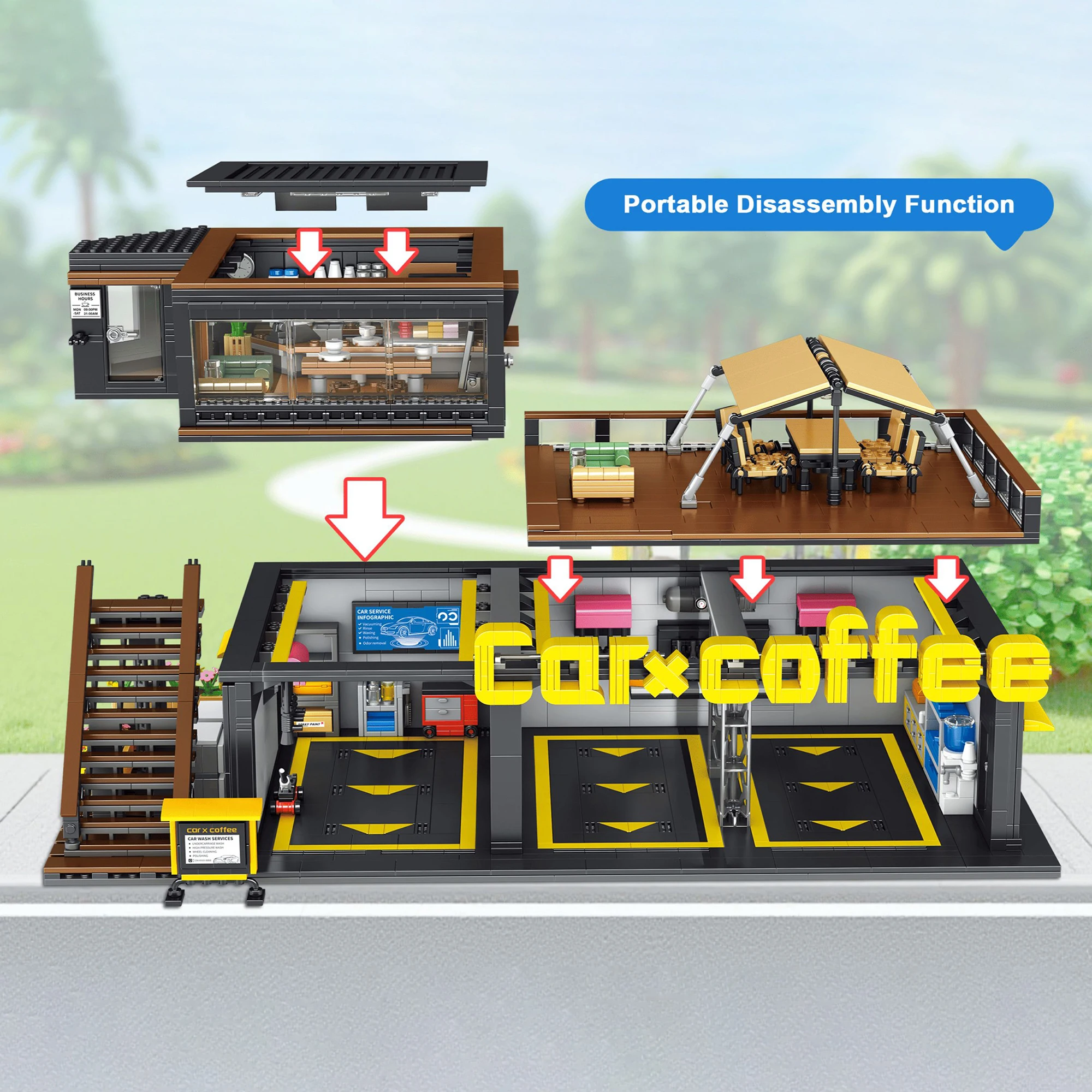 Blok Bangunan Coffee Auto Repa - Kids Toys Store ulasan dan harga