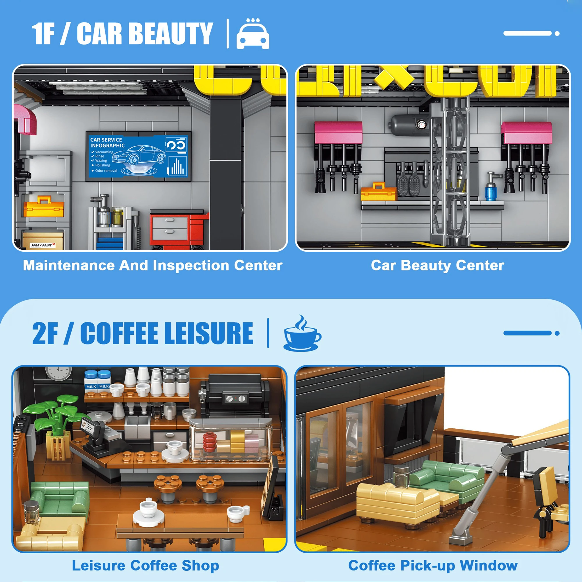 Blok Bangunan Coffee Auto Repa - Kids Toys Store ulasan dan harga