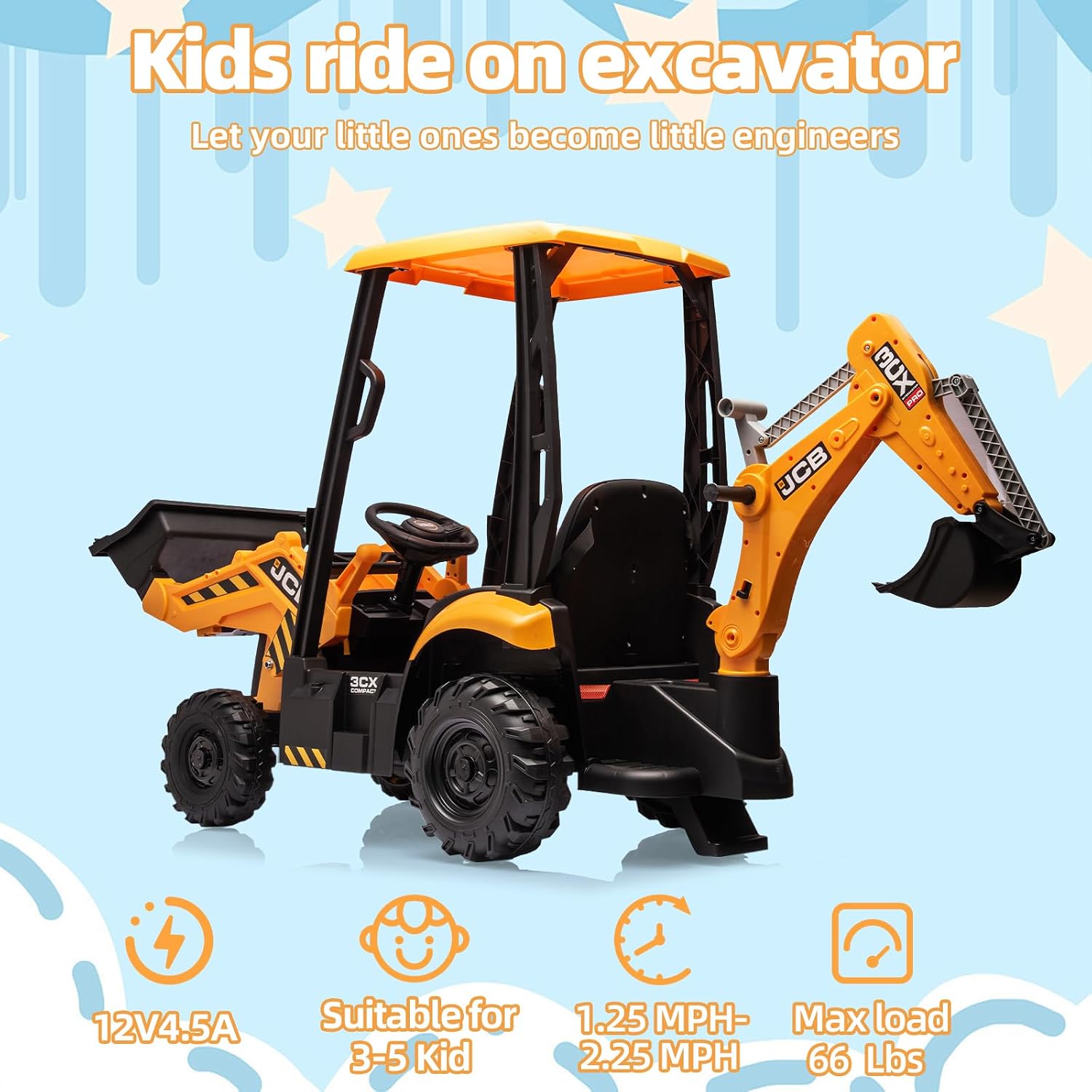 Excavator JCB 12V Berlisensi R - Kids Toys Jcb ulasan dan harga