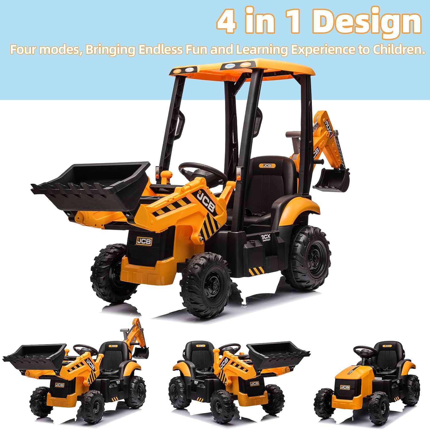 Excavator JCB 12V Berlisensi R - Kids Toys Jcb ulasan dan harga