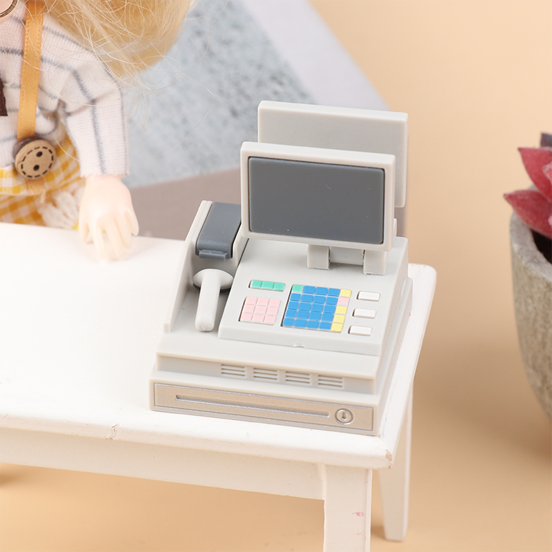 Rumah boneka Mini Supermarket  - Toy Cash Register ulasan dan harga