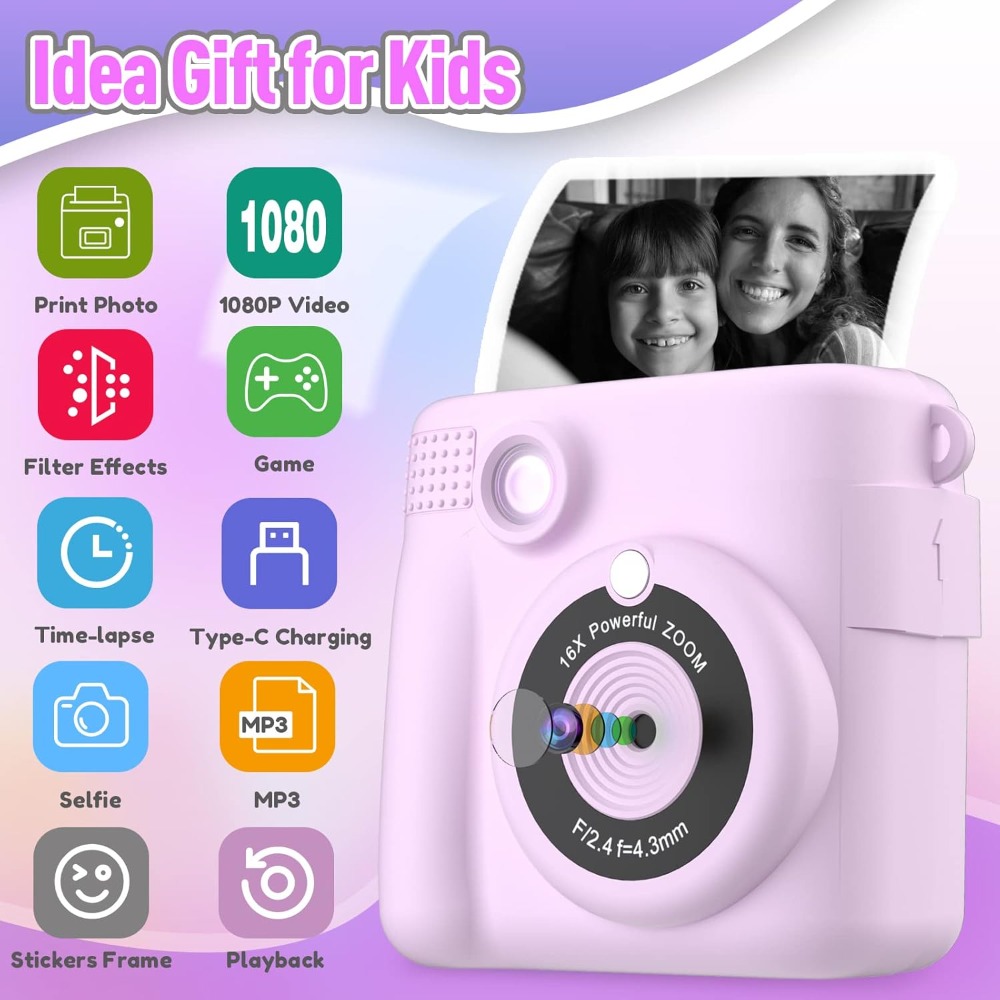 Kamera Cetak Instan untuk Anak - Kids Toys Videos ulasan dan harga