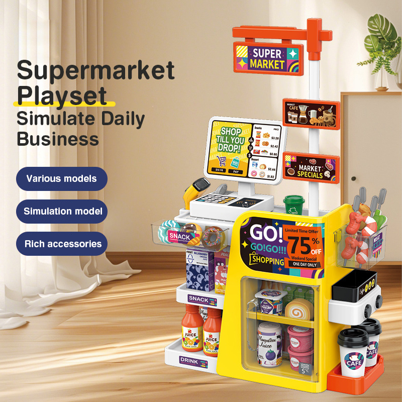 Mainan Kasir Supermarket Mini  - Toy Cash Register ulasan dan harga