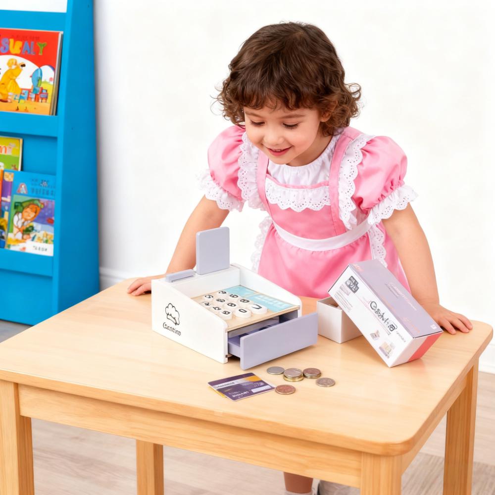 Mainan Kasir Kayu untuk Anak-A - Toy Cash Register ulasan dan harga