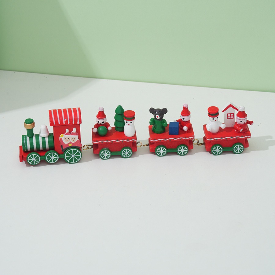 Kereta Natal Mini Kayu Lukis D - Top Kids Xmas Toys ulasan dan harga