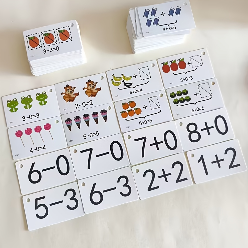 132 Kartu dengan Soal Penjumla - Educational Flash Card ulasan dan harga