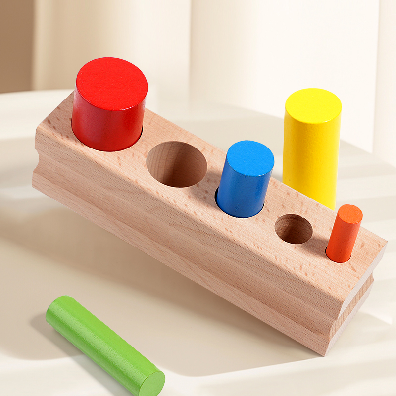 Mainan Blok Silinder Kayu Berw - Kid Toys Ads ulasan dan harga