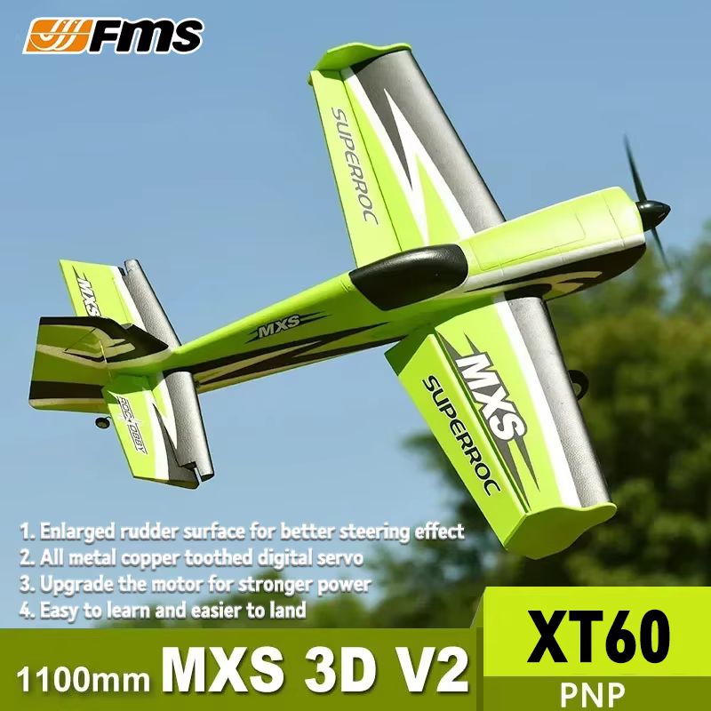 Pesawat Model FMS 1100mm MXS V - Bubble Machine Outdoor ulasan dan harga