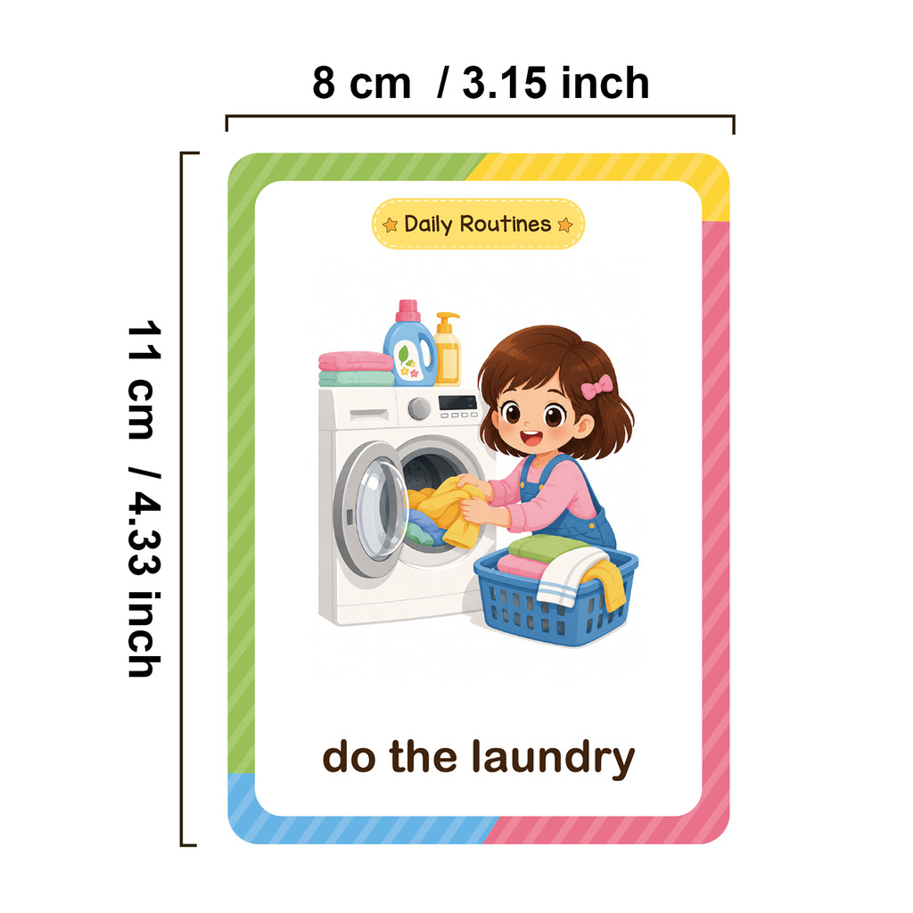 38 Kata Kartu Belajar Rutinita - Educational Flash Card ulasan dan harga