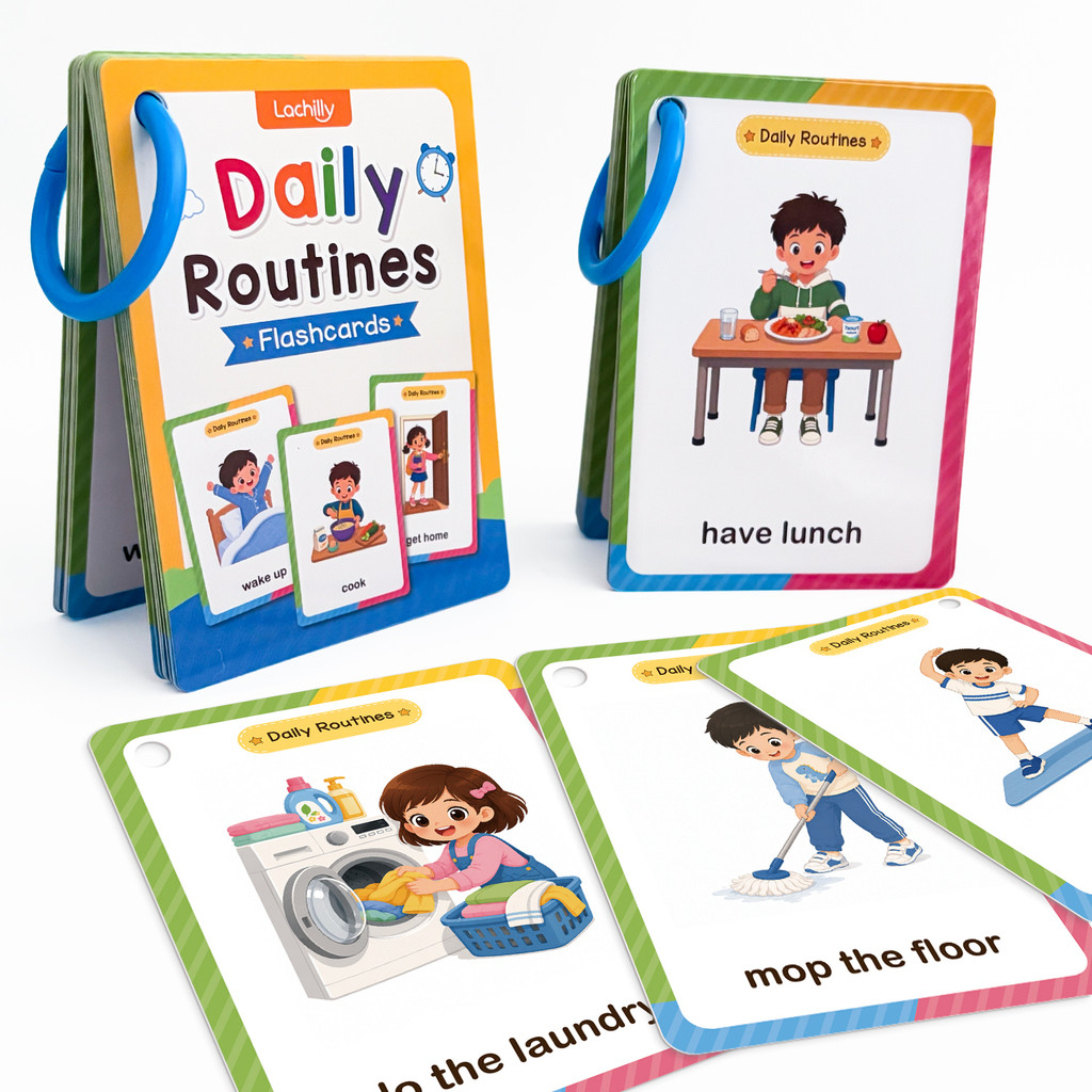 38 Kata Kartu Belajar Rutinita - Educational Flash Card ulasan dan harga