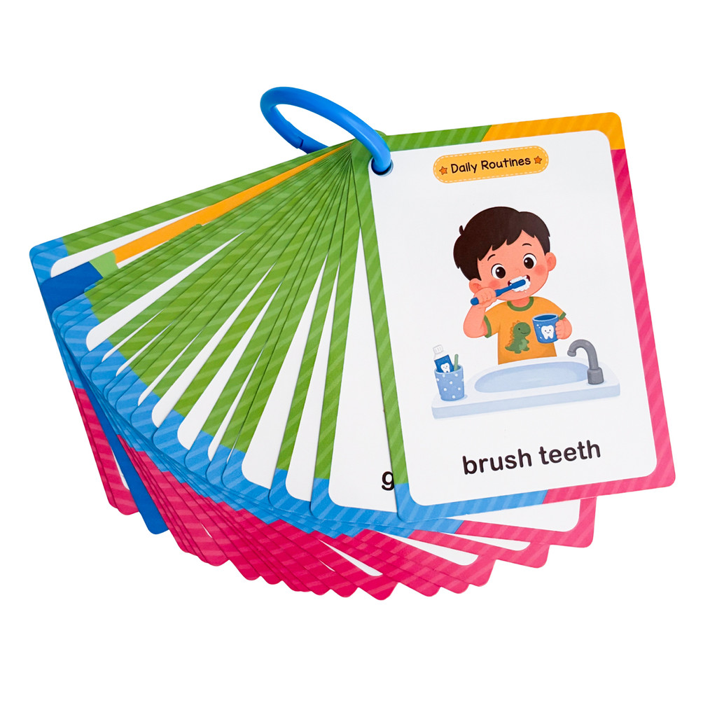 38 Kata Kartu Belajar Rutinita - Educational Flash Card ulasan dan harga
