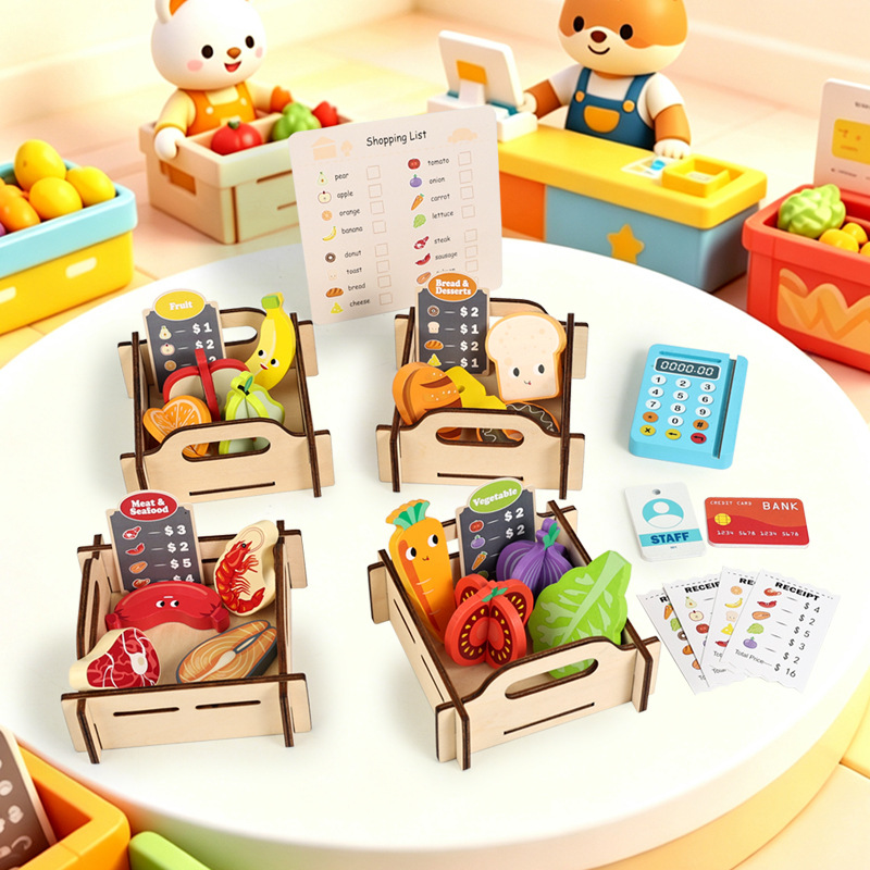 Set Permainan Pura-Pura Superm - Toy Cash Register ulasan dan harga